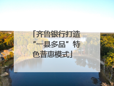 齐鲁银行打造“一县多品”特色普惠模式