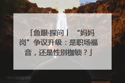 鱼眼·探问丨 “妈妈岗”争议升级：是职场福音，还是性别枷锁？
