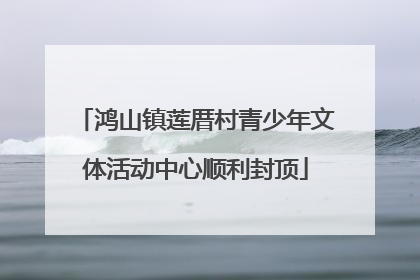 鸿山镇莲厝村青少年文体活动中心顺利封顶