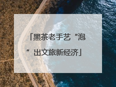 黑茶老手艺“泡”出文旅新经济