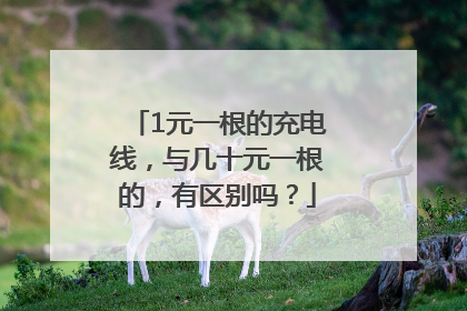 1元一根的充电线，与几十元一根的，有区别吗？