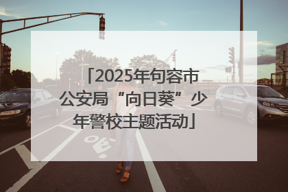 2025年句容市公安局“向日葵”少年警校主题活动