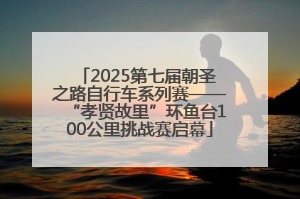 2025第七届朝圣之路自行车系列赛——“孝贤故里”环鱼台100公里挑战赛启幕