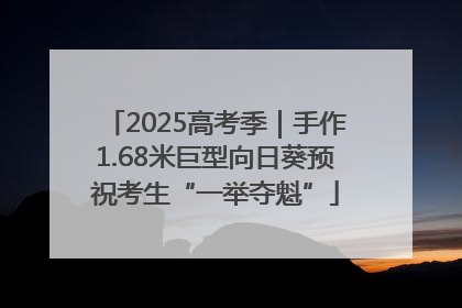 2025高考季｜手作1.68米巨型向日葵预祝考生“一举夺魁”