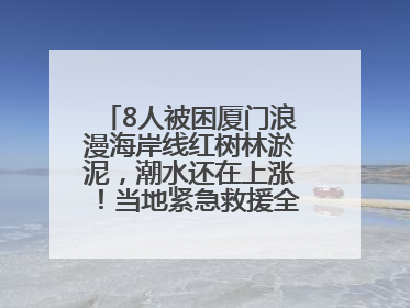 8人被困厦门浪漫海岸线红树林淤泥，潮水还在上涨！当地紧急救援全部脱困