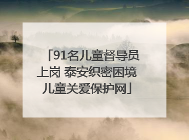 91名儿童督导员上岗 泰安织密困境儿童关爱保护网