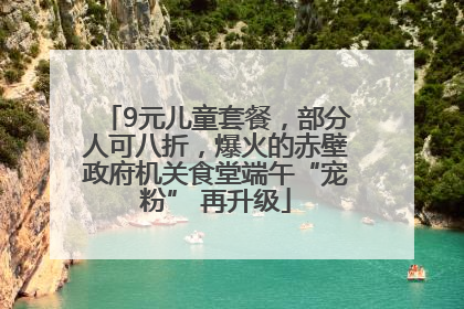 9元儿童套餐，部分人可八折，爆火的赤壁政府机关食堂端午“宠粉” 再升级