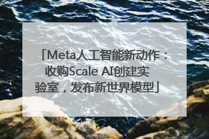 Meta人工智能新动作：收购Scale AI创建实验室，发布新世界模型